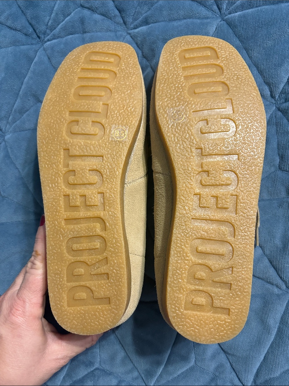 Project Cloud Women's Suede Lace-Up Shoes in Tan - Picture 4 of 6